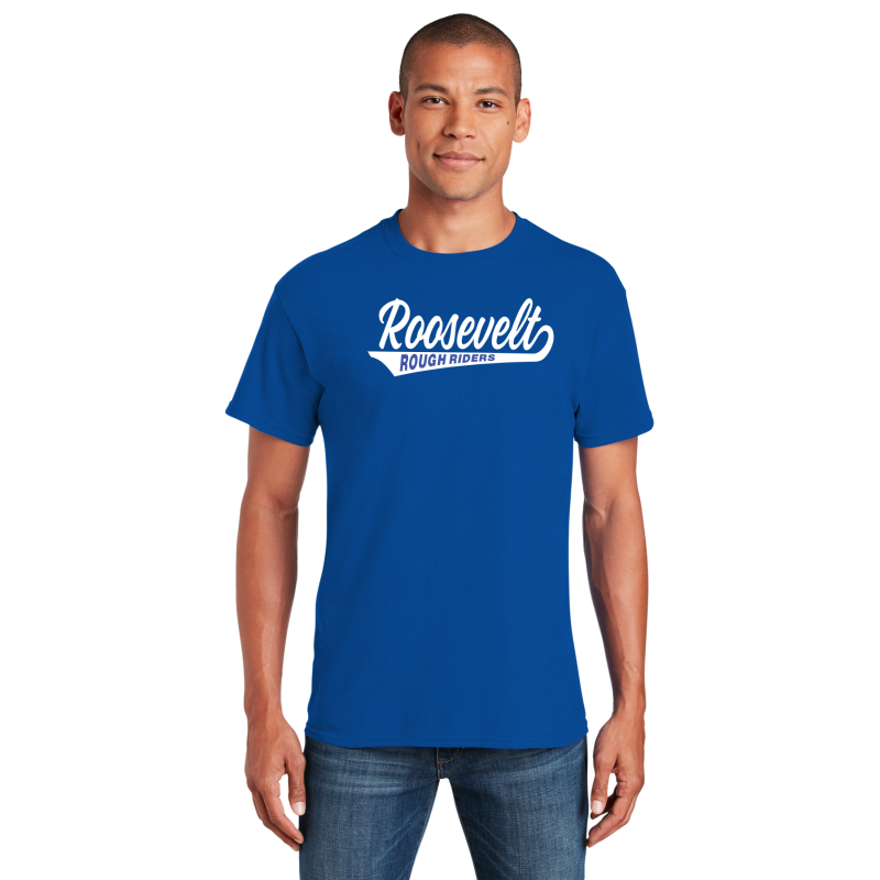    5000 Gildan® - Heavy Cotton™ 100% Cotton T-Shirt; FULL FRONT TAIL WHITE PRINT