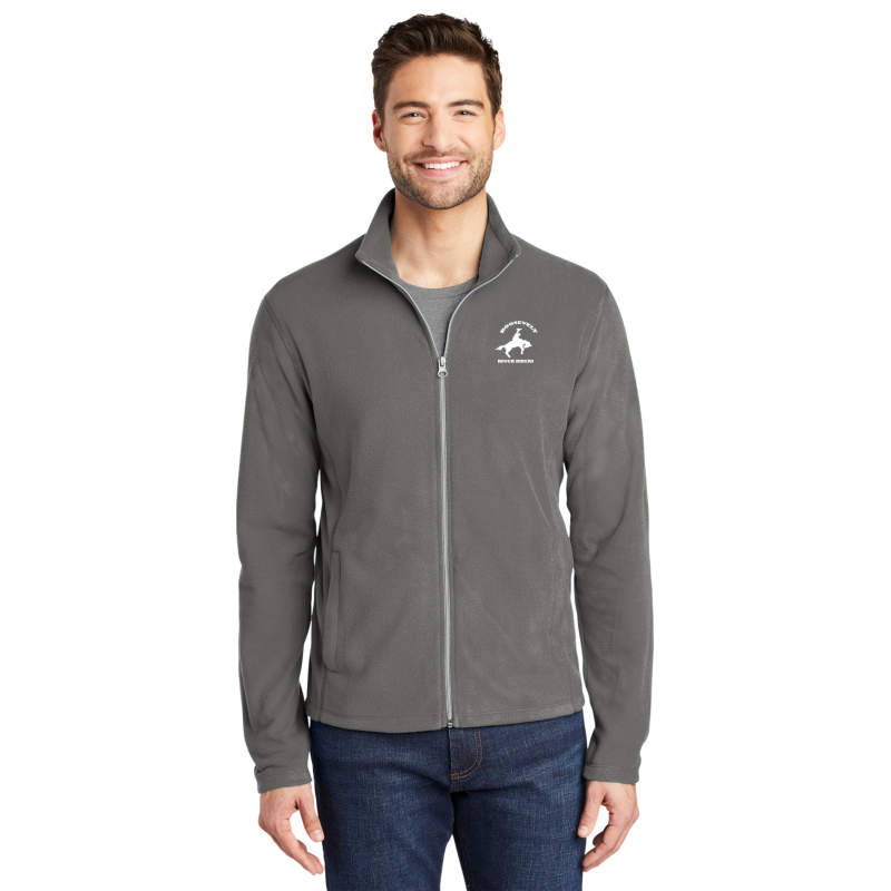 F223 Port Authority® Microfleece Jacket, LEFT OVERHEART EMBRIDERY