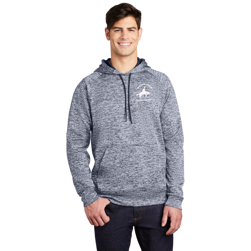 ST225 Sport-Tek® PosiCharge® Electric Heather Fleece Hooded Pullover, Embroider left chest White ST225 Sport-Tek® PosiCharge® Electric Heather Fleece Hooded Pullover, Embroider left chest White